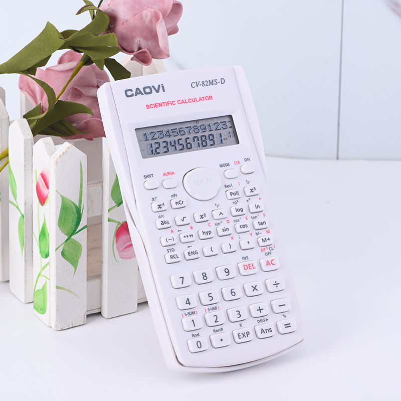Estudiante de escuela secundaria examen calculadora CV-82MS-D Función científica calculadora equipo multifuncional fábrica al por mayor