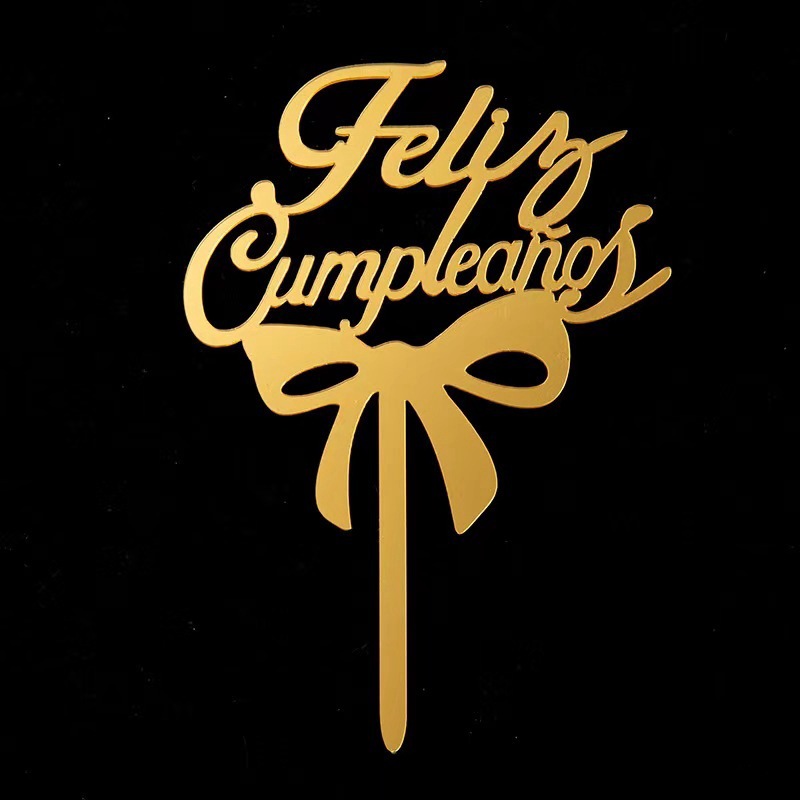Transnacional 10 tarjetas acrílicas de fiesta de cumpleaños decoración de tarta de bandera de inserción de adornos de fiesta celebridad en línea image 20