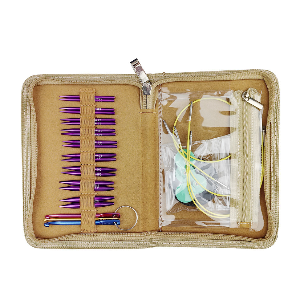 Herramienta de tejido transfronterizo Mini Super Corto 5.5CM Apuntada de anillo desmontable 9 Pack 3.0-6.0mmPU