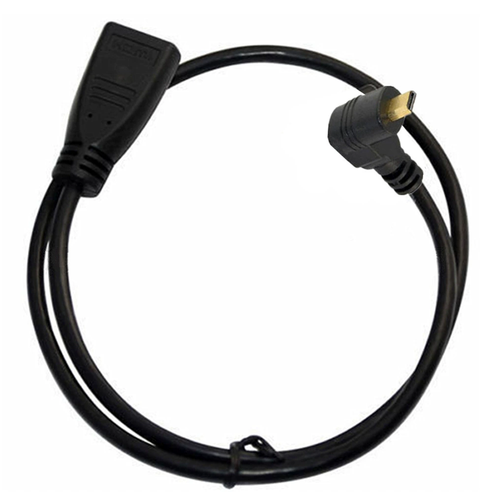 Угловой Micro HDMI поворотный HDMI (короткий, правый) для мобильных телефонов XT910 MB810 HTC P990 A500
