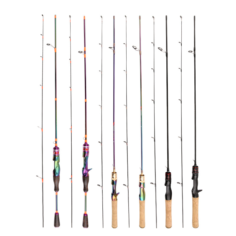 Nueva varilla de boca de caballo de carbono, tira blanca, Micro UL ajustable varilla de pesca de madera maciza, varilla sólida, engranaje de pesca de recubrimiento ligeramente galvanizado