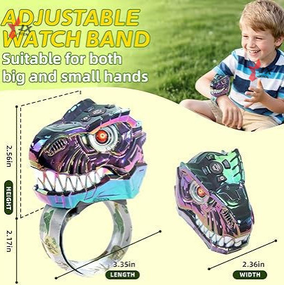 Explosiones transfronterizas coloridas cabeza de dinosaurio mecánico sonido y óptico niños intercomunicación flash música creativa juguetes de muñeca