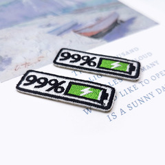 Cartoon Couple Phone Case Decoration DIY Embroidery Sticker Ins Teenage Wind Power Full Equipment Embroidery Fabric Sticker Wholesale