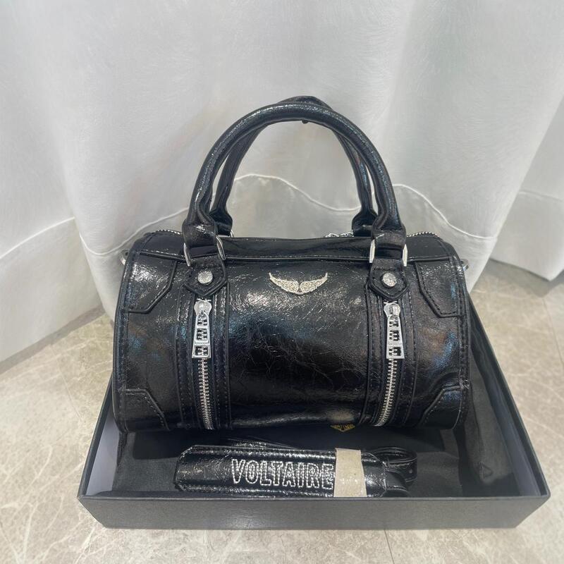 ZV Cross-border Special for 2022 New Fashion Casual Women's Head Layer Super Move Cowhide Shoulder Bag Casual Bag ZV Cross-border Special for 2022 New Fashion Casual Women's Head Layer Super Move Cowhide Shoulder Bag Casual Bag