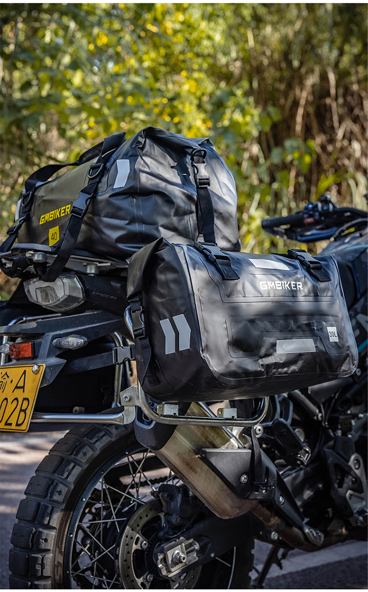 Motorcycle Outdoor Off-road Long-distance Riding Large Capacity Side Bag Side Storage Waterproof Bag Storage Back Side Bag