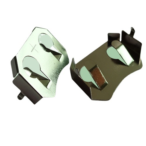 CR2032内弯脚电池扣0.3MM厚磷铜弹片优质电池片