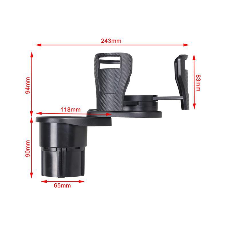 5-in-1 Water Cup Holder, Car Water Cup Holder, Multifunctional Beverage Holder for Car Interior, Plastic Instant Noodle Storage Rack for Car Interior