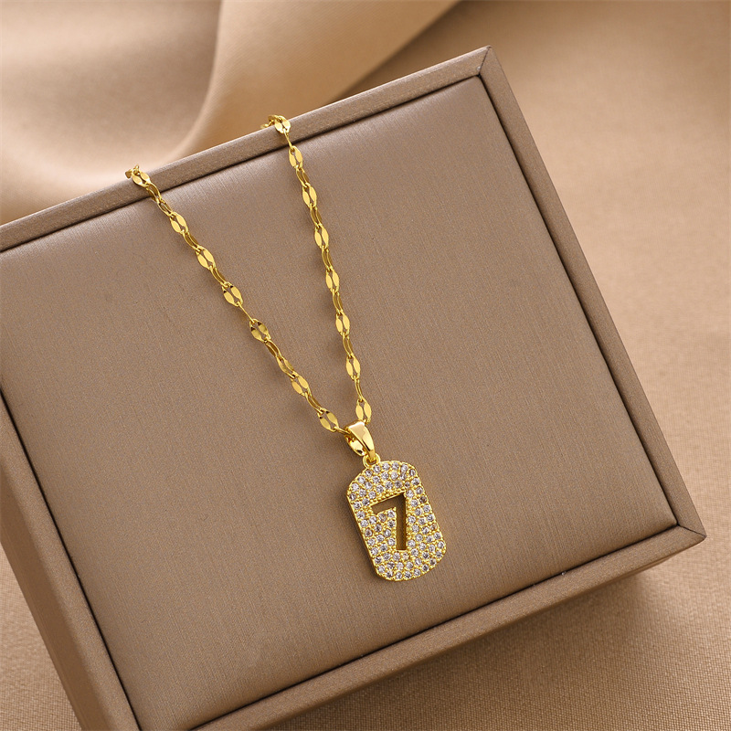 Collar de acero de titanio nuevo transfronterizo, joyería femenina, personalidad de moda, venta caliente simple, joyería de cadena de clavícula femenina, collar creativo image 80