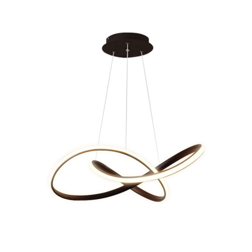 Restaurant chandelier modern minimalist creative personality art dining room curve lamp study Nordic post-modern lighting fixtures