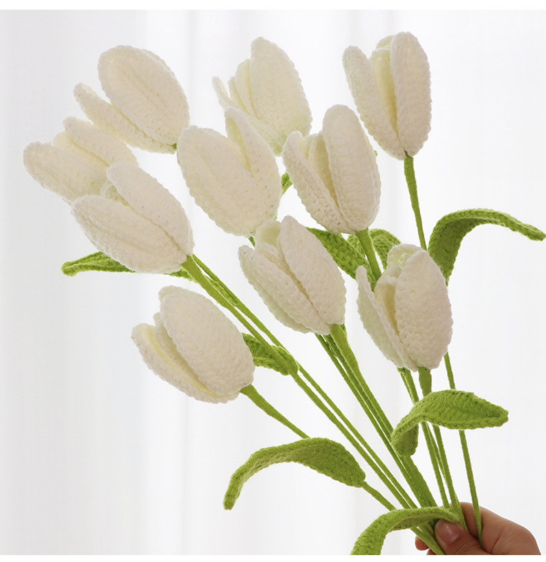 yarn, Iron Material Sweet Flower Yarn Iron  Artificial Flowers