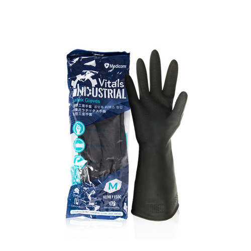 Medikon 1150 latex gloves, comfortable protective gloves for laboratory fishery housework, cleaning and dishwashing