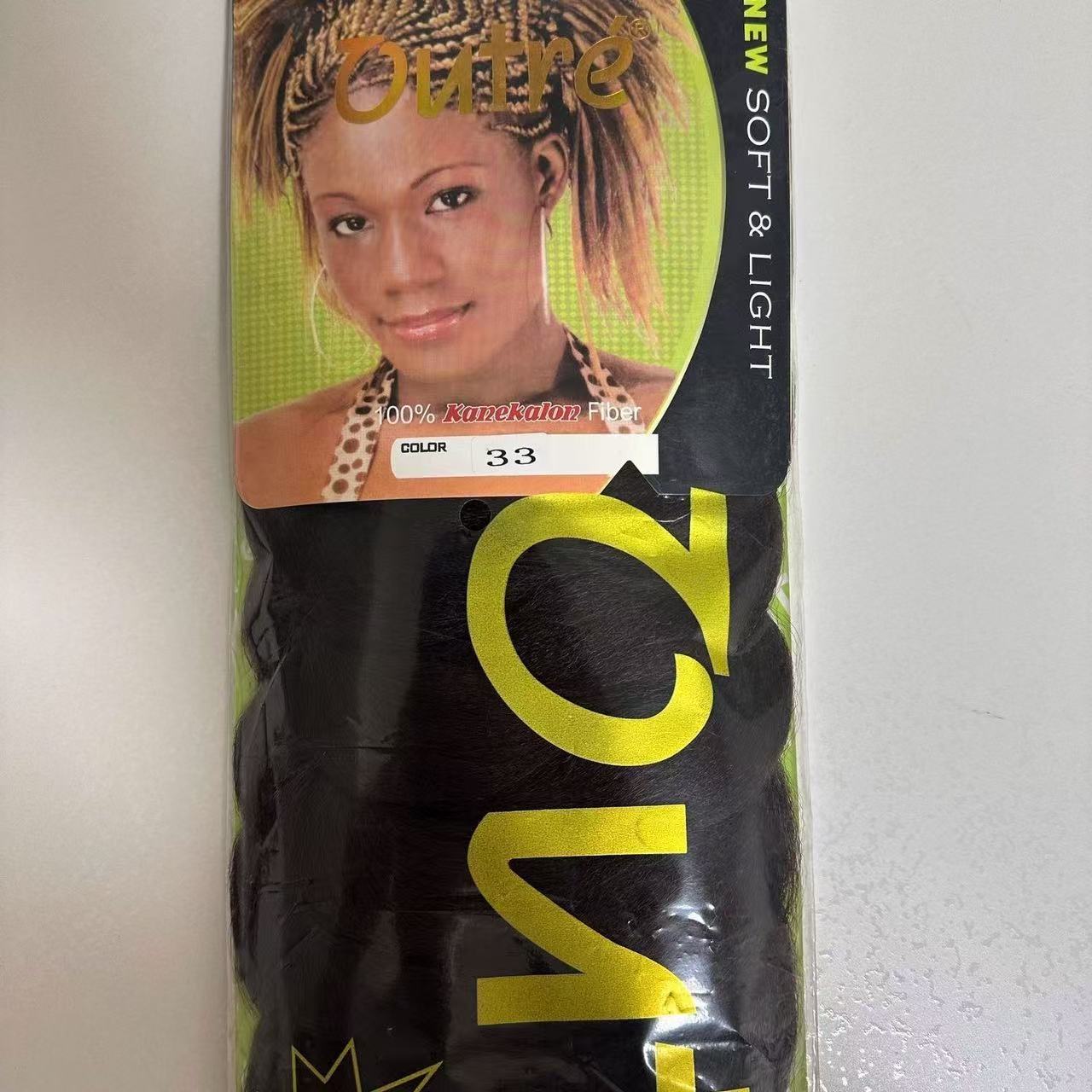 Outre Xpression trenza 82 pulgadas gran pelucca de trenza africana negra pelucca de trenza sucia 165g