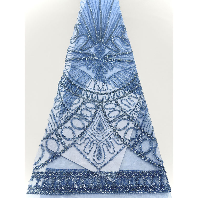 Bordado de tubo de perlas francés, tela de bordado de perlas, vestido de boda, vestido de banquete, tela de encaje pura y elegante image 12