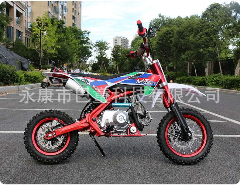 Foreign Trade Export Large Children's Version of Medium-Sized 125Cc Pure Gasoline Motorcycle Youth Two-Wheeled Motorcycle Mountain Off-Road Vehicle