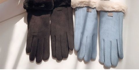 Guanti da donna in inverno, isolamento morbido e spesso, simpatico touch screen, velluto tedesco, elettrico autunnale e invernale_voghion.com