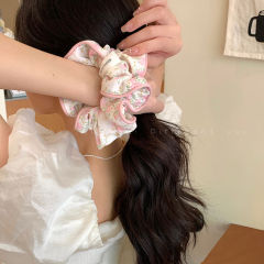 森の妖精の花柄ヘアゴム女性用 2025 新しいスタイルのボールヘッドスタイルヘッドバンド夏のシンプルな帽子