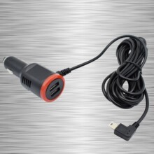 車充行車記錄儀電源線 GPS導航充電器T形口3.5米V3頭車充帶雙USB
