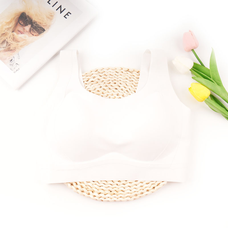 Sujetador Chendian, levantamiento, soporte, copa fija, sujetador de recolección sin costuras, ropa interior, tipo de ajuste de leche para mujer, transpirable y cómodo