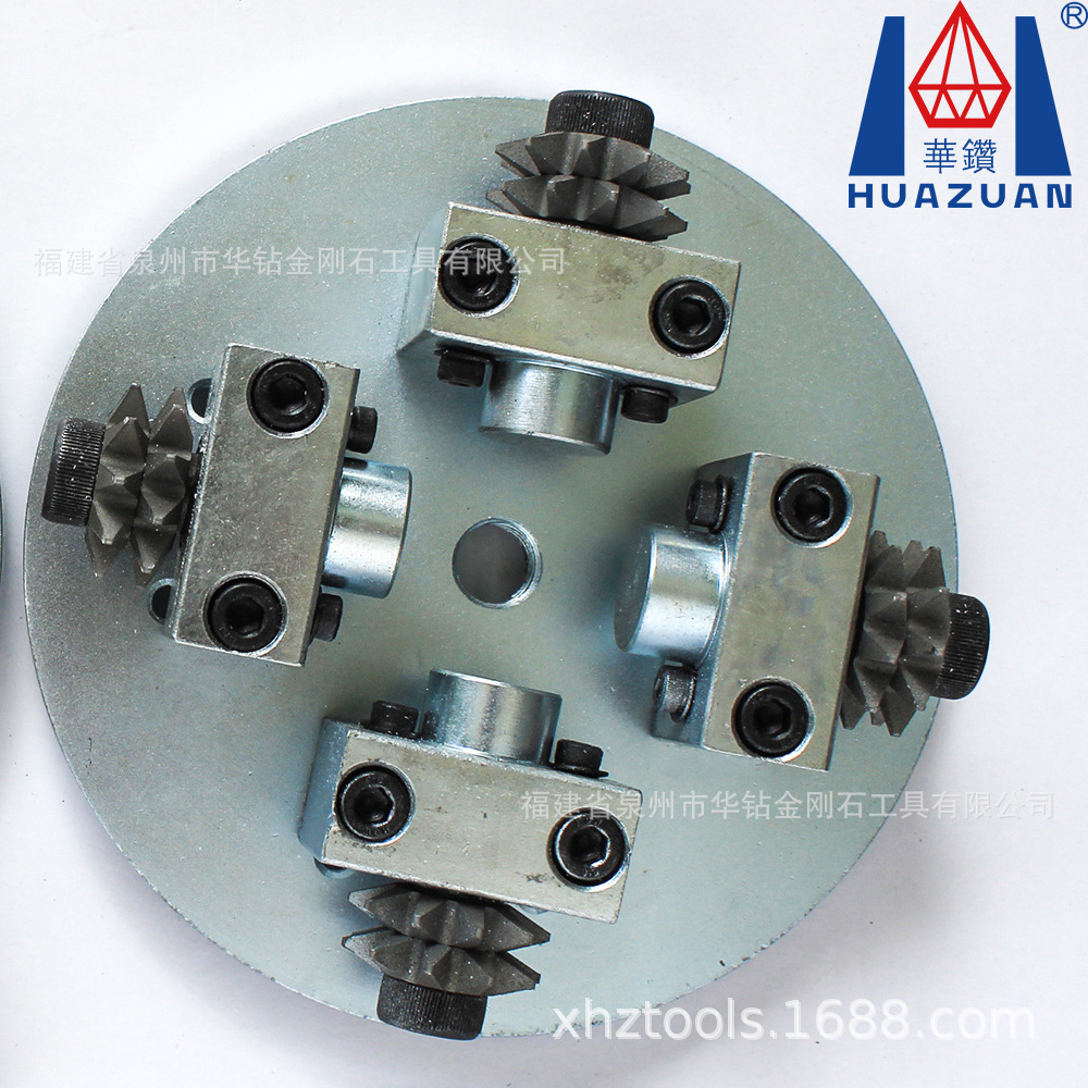 石材荔枝面磨轮锤头凿毛合金滚轮150花岗岩板材加工工具打磨磨盘