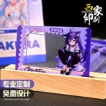 西家pvc塑料透明卡片定做周边动漫景点打卡订制pet透卡定制印白