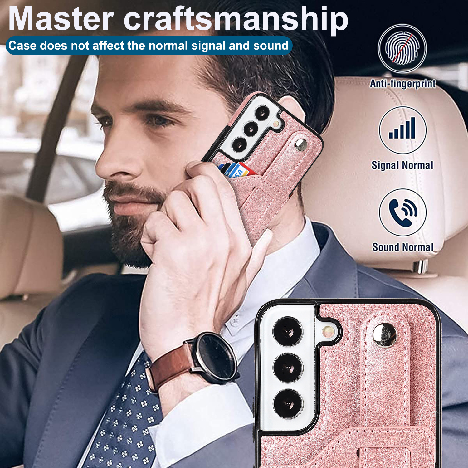 Handyhülle Für Samsung A53 Mit Armband Und Kartenfach Aus Leder_voghion.com