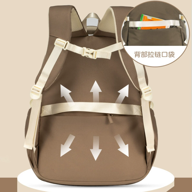 Capacious backpack lightweight, for teenagers, for students, 3-6-12 years