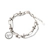 Retro bracelet, chain, jewelry for elementary school students, accessory, silver 925 sample, simple and elegant design