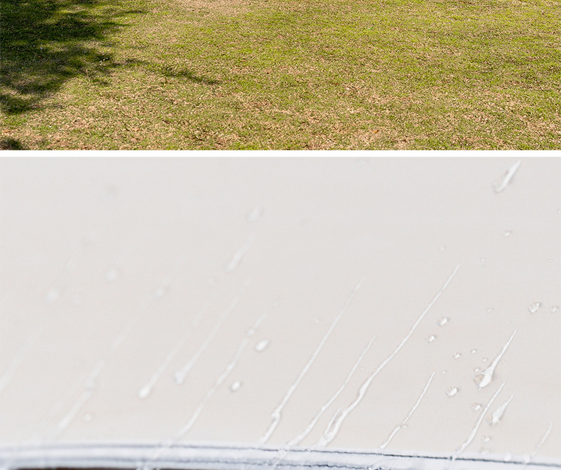 Outdoor Thickened Butterfly-Shaped Canopy with Black Glue Coating for Sun Protection and Rainproofing, Suitable for Camping and Commercial Use, Off-White Tent That Is Not Easy to Tear and Can Add Logo