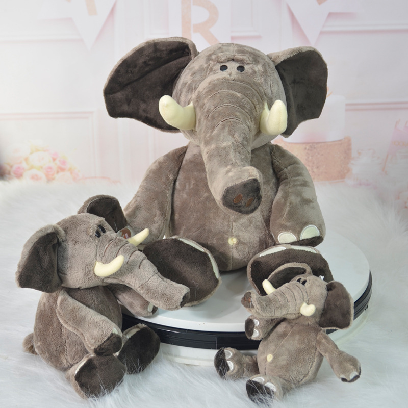 Lindo Animal de la selva elefante de peluche de juguete muñeca grande almohada muñeca del Día del Niño regalo de la actividad al por mayor
