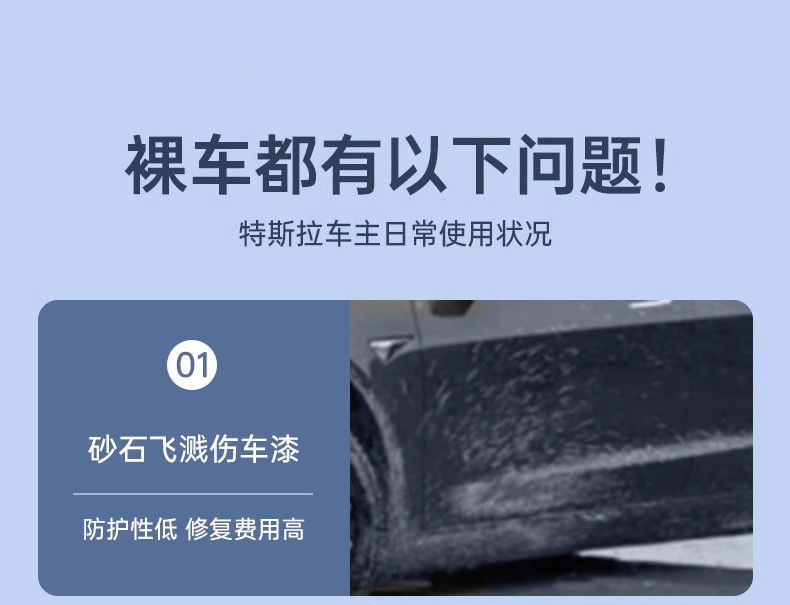 Suitable for the New Model Y3 Punch-Free Fender Modification Mudguard Leather Exterior Special Modely Accessories