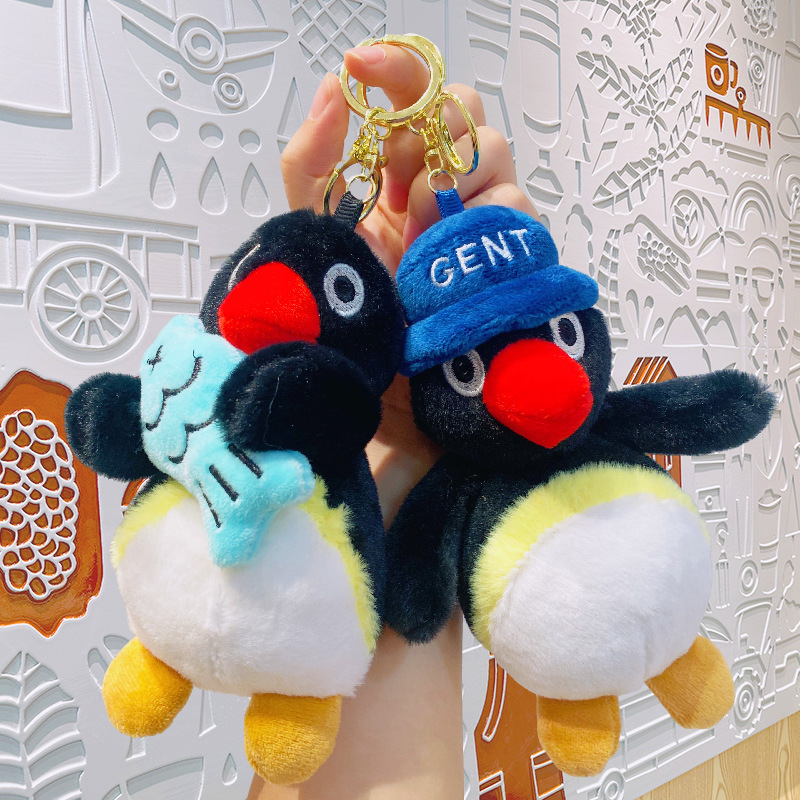 Cute Penguin Doll Keychain Pendant Plush Toy Wholesale School Bag Small Jewelry Doll Key Chain Small Hanging Ornaments