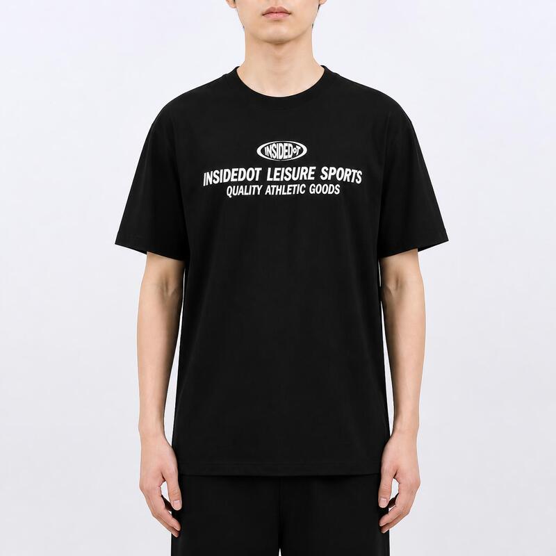 【NiKo Champion Edition】Black Pure Cotton Straight-Shoulder Men's T-Shirt 【NiKo Champion Edition】Black Pure Cotton Straight-Shoulder Men's T-Shirt