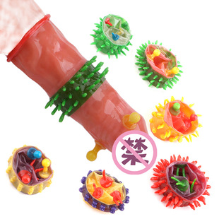 Special-Shaped Condoms, Clitoral Stimulation, Couple Room Fun Condoms, 6-Pack Large Flower Condoms, Thorn Condoms, Sex Toys
