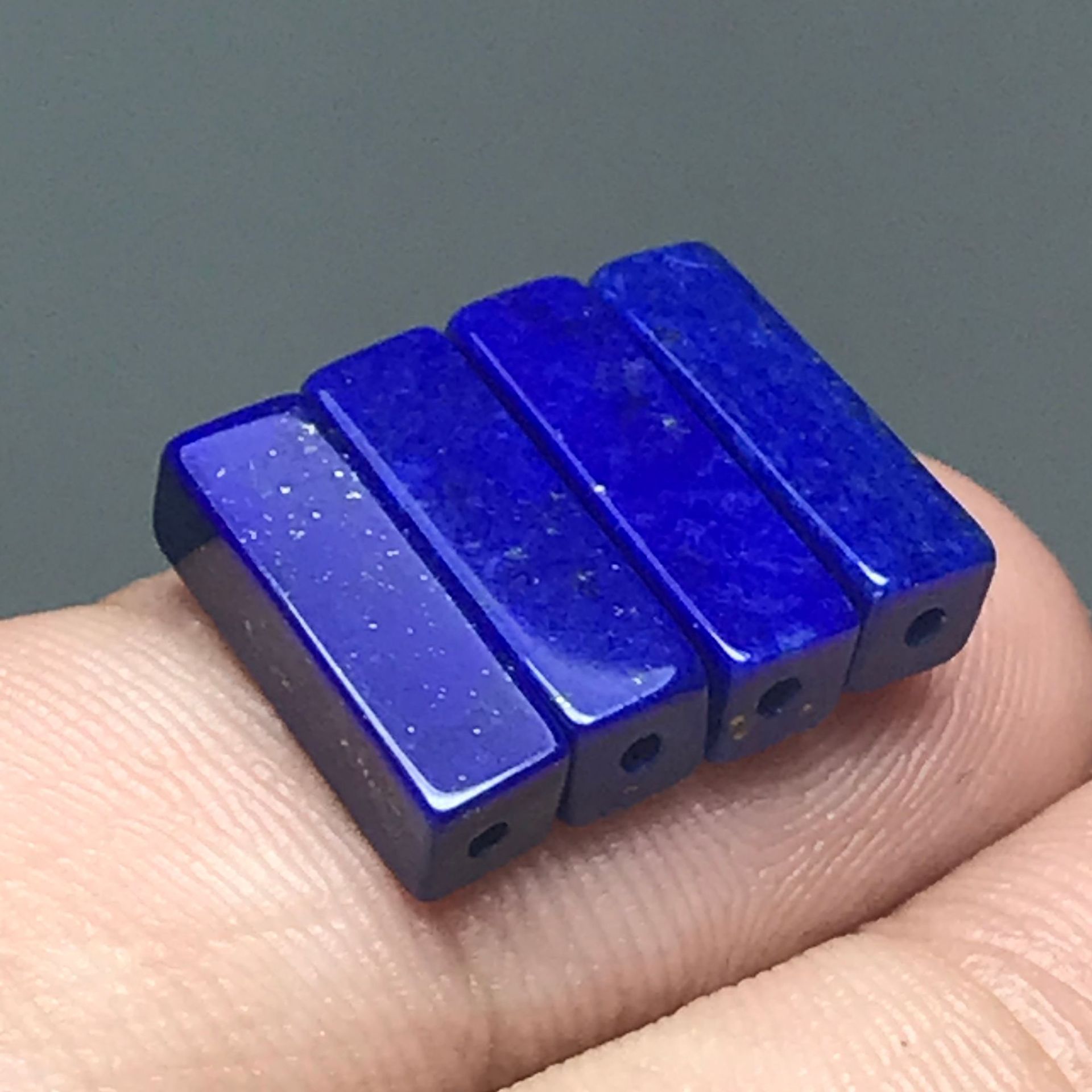 Fidelity Afghanistan Lapis Lapis Square Sugar Barrel Beads Back Cloud Beads Small Square Bracelet Wen Play Bracelet Diy Accessories