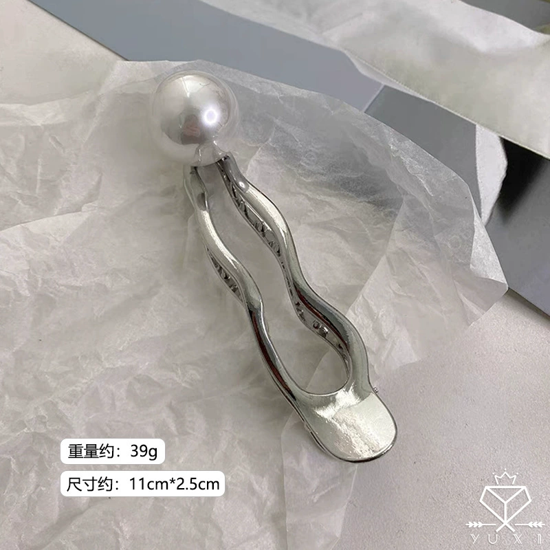Празурная Hairgrip с акулой и крабом мотивами, элегантный металлический аксессуар, простой дизайн в золоте или серебре