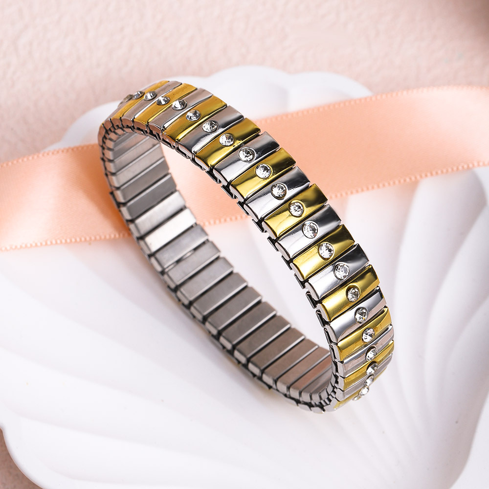 28g Weight Bracelets Classification 304 Stainless Steel Chain Material 1 Piece Quantity Holiday, Daily Occasion 304 Stainless Steel Material Geometric Pattern Women's Gender Elegant Style Elegant Geometric 304 Stainless Steel Bracelets In Bulk 5