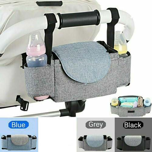 Large Capacity Stroller Hanging Storage Bag Convenient Mommy Milk Bottle Organizer Water Cup Collapsible Bag Wholesale