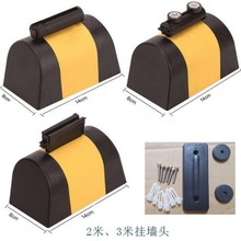 ABS挂壁式警示隔离带塑料壳装墙式走廊5米伸缩带隔离护栏带警戒线