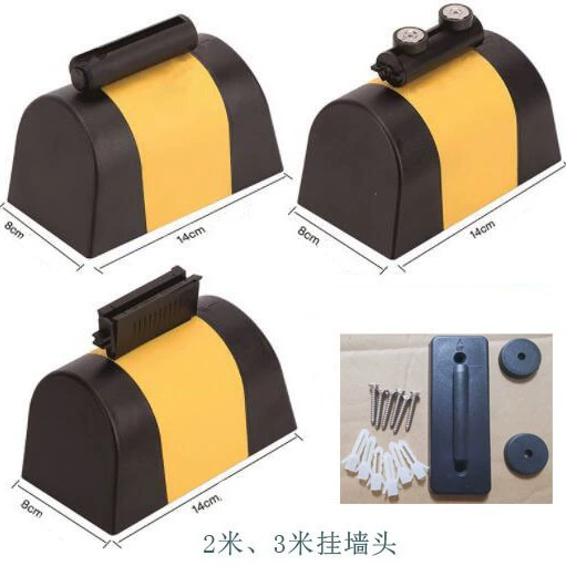 Настенная предупреждающая изоляционная лента из АБС-пластика, пластиковый корпус, настенный коридор, 5m выдвижных лент, изоляционное ограждение с предупреждающей линией