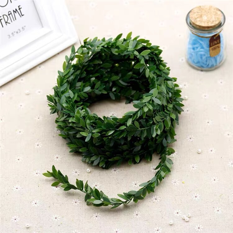 Discount Wire Leaf Strips DIY Handmade Garland Decoration Materials 7.5m Wire Simulated Tree Leaves Rattan in Stock Discount Wire Leaf Strips DIY Handmade Garland Decoration Materials 7.5m Wire Simulated Tree Leaves Rattan in Stock