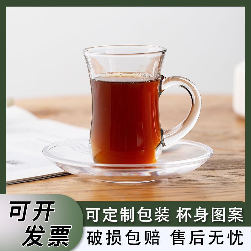 Turkey Tulip Cup Black Tea Cup Heat Resistant Tea Cup Coffee Cup with Saucer suit with Shoulder Flower Tea Cup Household Water Cup Turkey Tulip Cup Black Tea Cup Heat Resistant Tea Cup Coffee Cup with Saucer suit with Shoulder Flower Tea Cup Household Water Cup