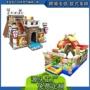 充气跨境运动组合滑梯
