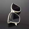 Black fashionable sunglasses, glasses, popular sun protection cream, 2022 collection, UF-protection