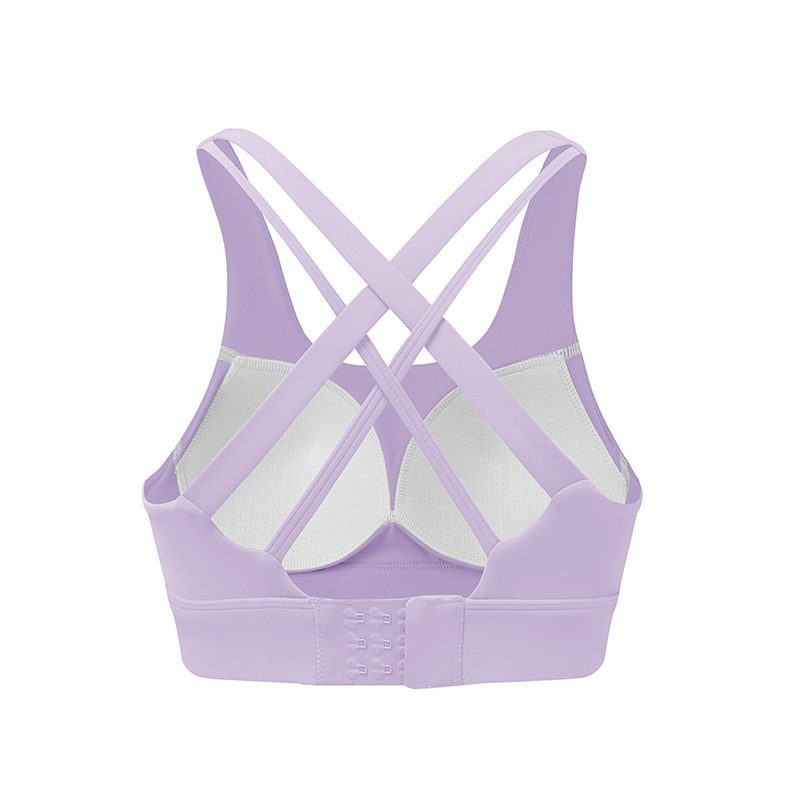 Actualizado desnudo Cruz trasera de una sola pieza fija Copa Sujetador deportivo yoga correr fitness ropa interior deportiva para mujeres image 13