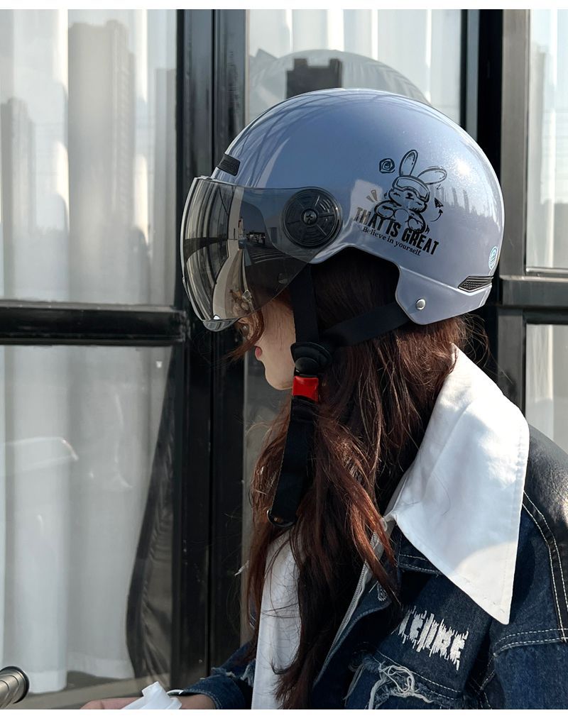 New National Standard 3C Certified Helmet Electric Motorcycle Half Helmet