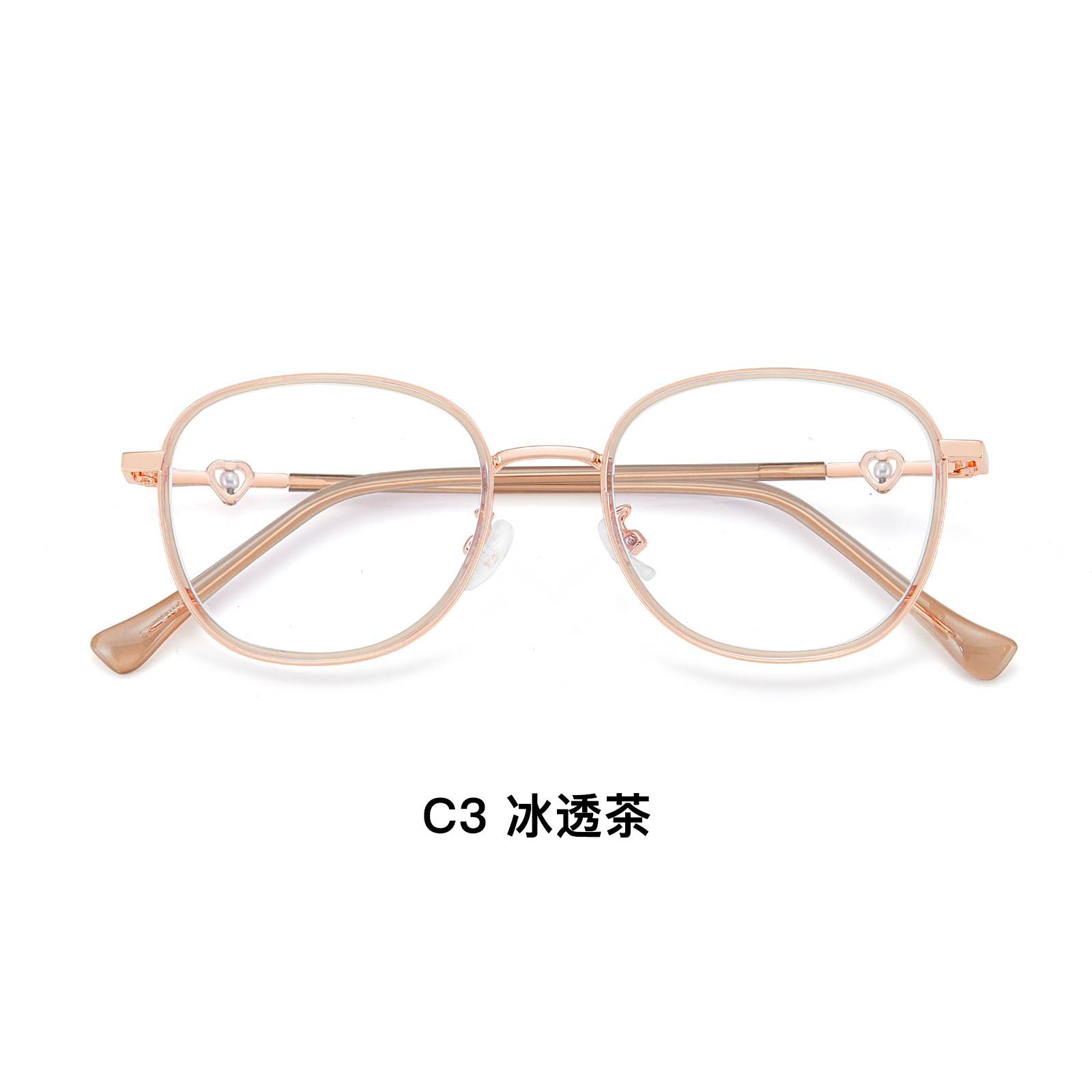 Chica amor TR oro colágeno protector de la cara azul red de gafas rojas marco de 3 mm ancho antideslizante anticaídas gafas al por mayor