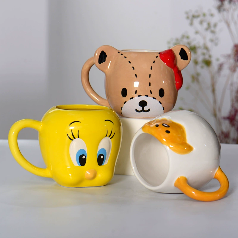 Выбранная керамика мультфильм Санригери Мерт Curommak чашка Дитяча чашка милая офисная кофейная чашка