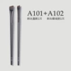 A102-blade oblique head eyeliner brush+A101-blade oblique head eyebrow brush