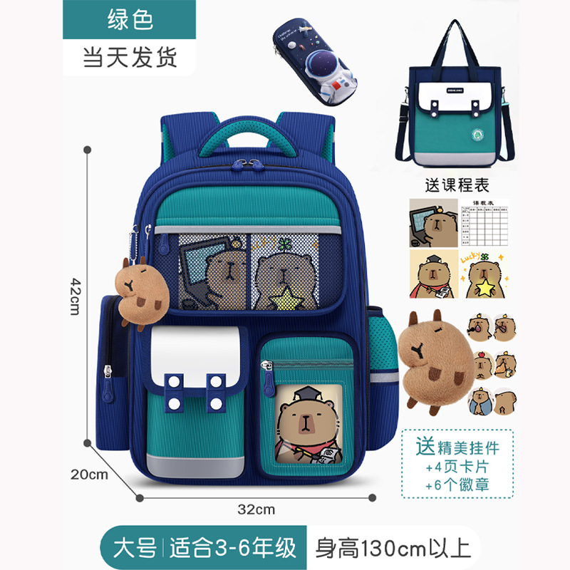 Nueva mochila escolar Capibara mochila de escolares