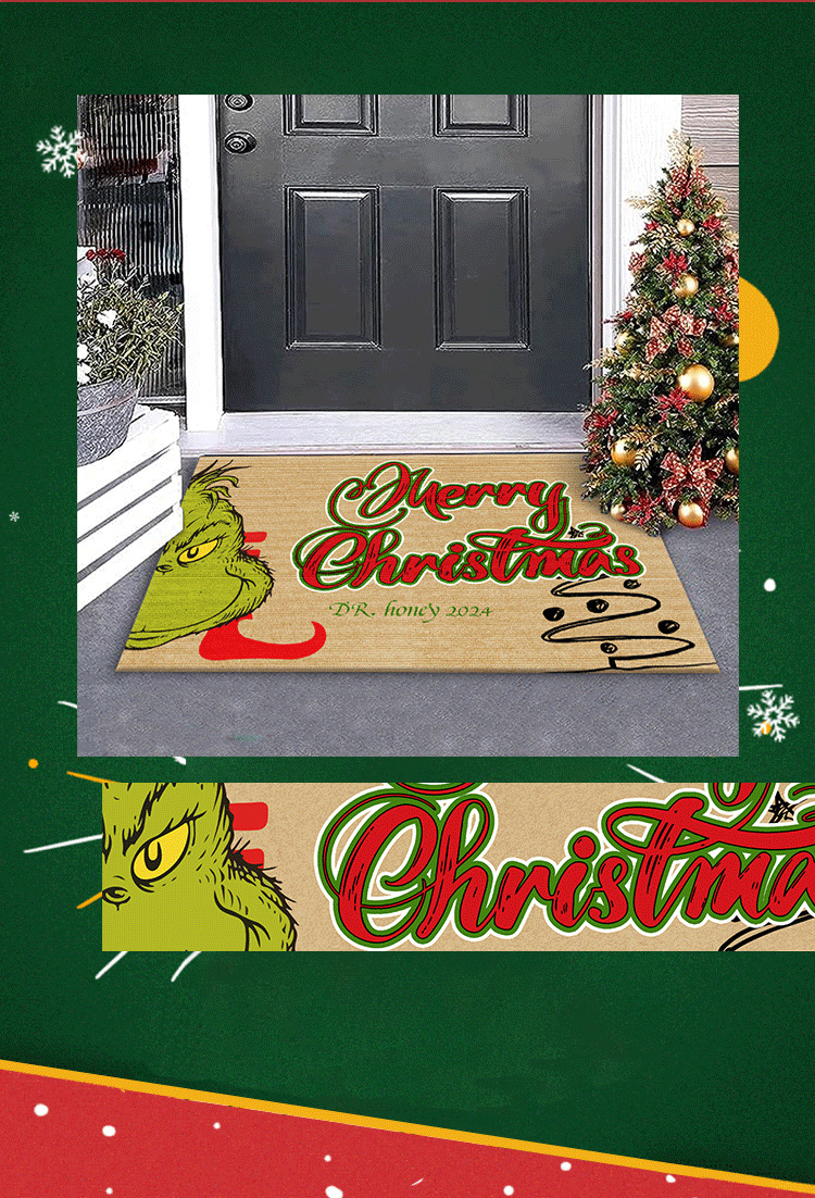 Tapete de natal grinch antiderrapante e absorvente_voghion.com